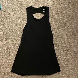 Long flowy tank with twisted open back